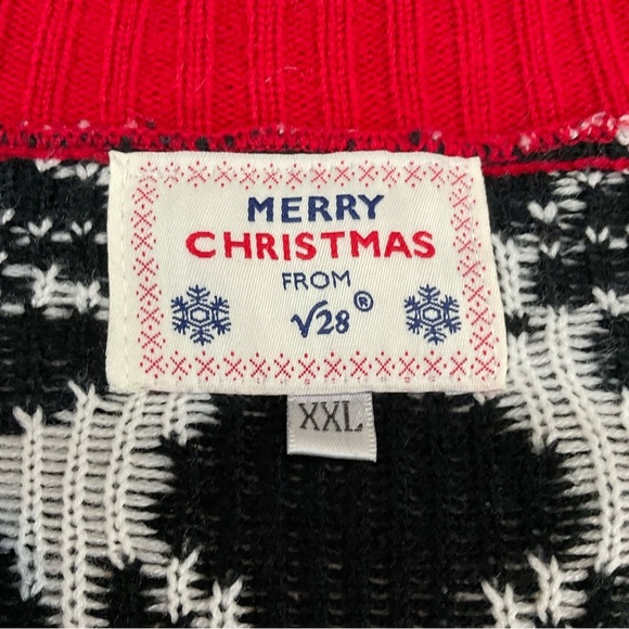 Merry Christmas from V28 women’s V-neck button down reindeer cardigan size XXL - Picture 9 of 9